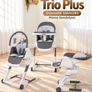 Prego trio plus otomatik ana kucaklı mama sandalyesi